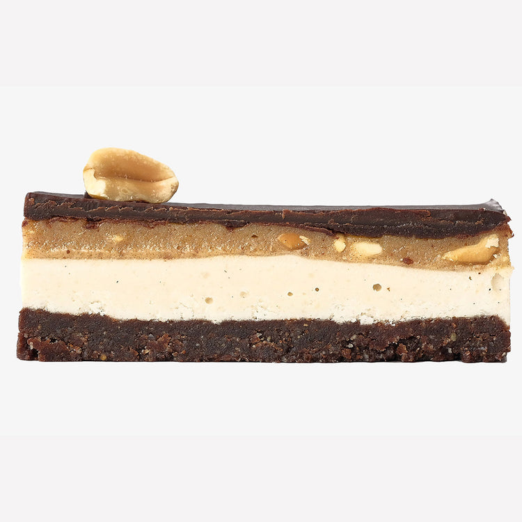 Veganer Erdnuss Schokoladen Kuchen